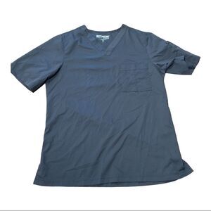 Grey’s Anatomy Men’s Blue Gray Scrub Top M